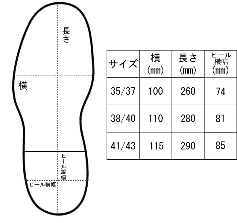 サイズ表