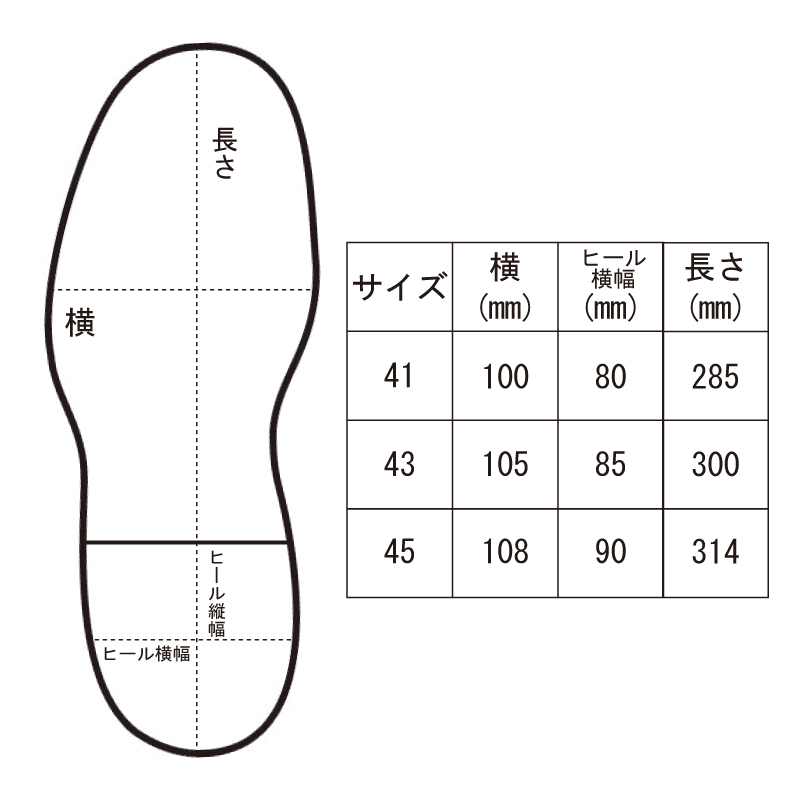 サイズ表