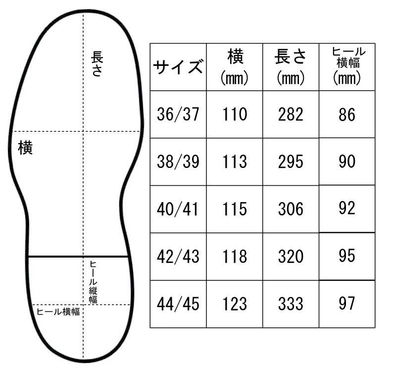 サイズ表