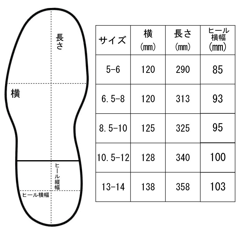 サイズ表