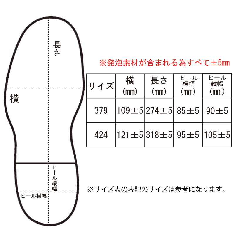 サイズ表