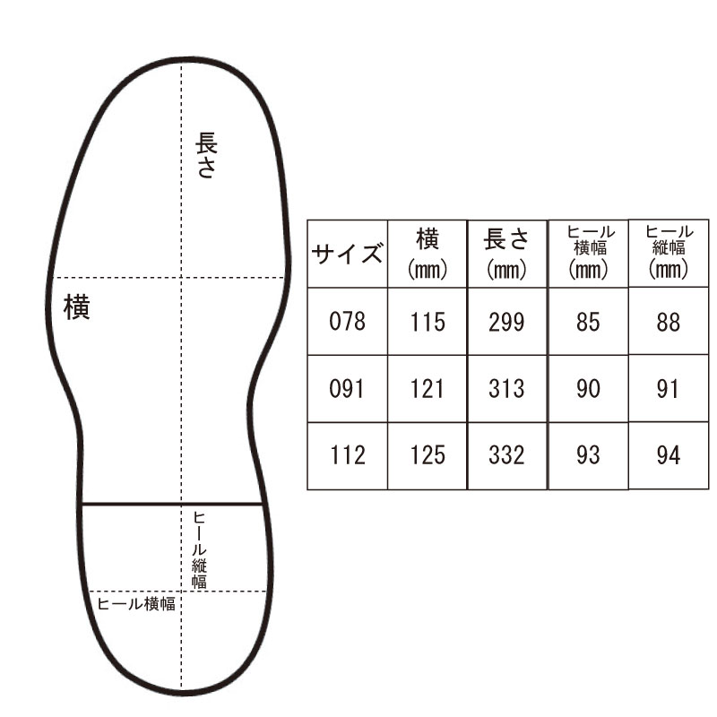 サイズ表