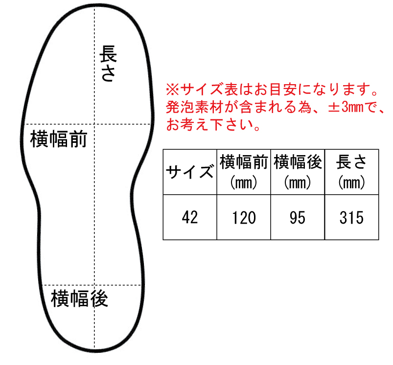 サイズ表