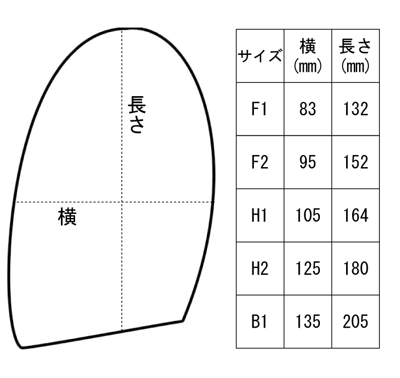 サイズ表