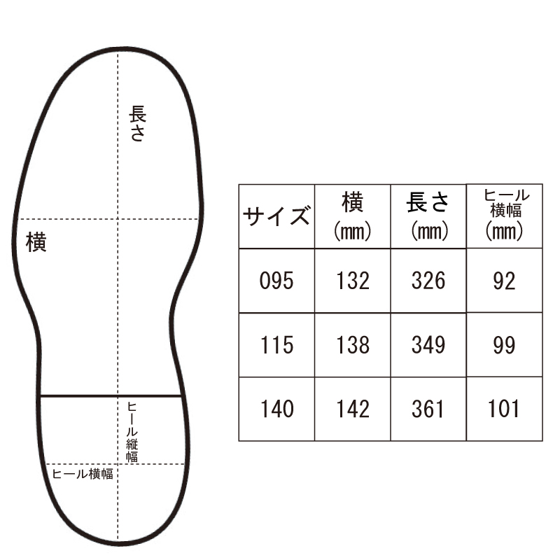 サイズ表