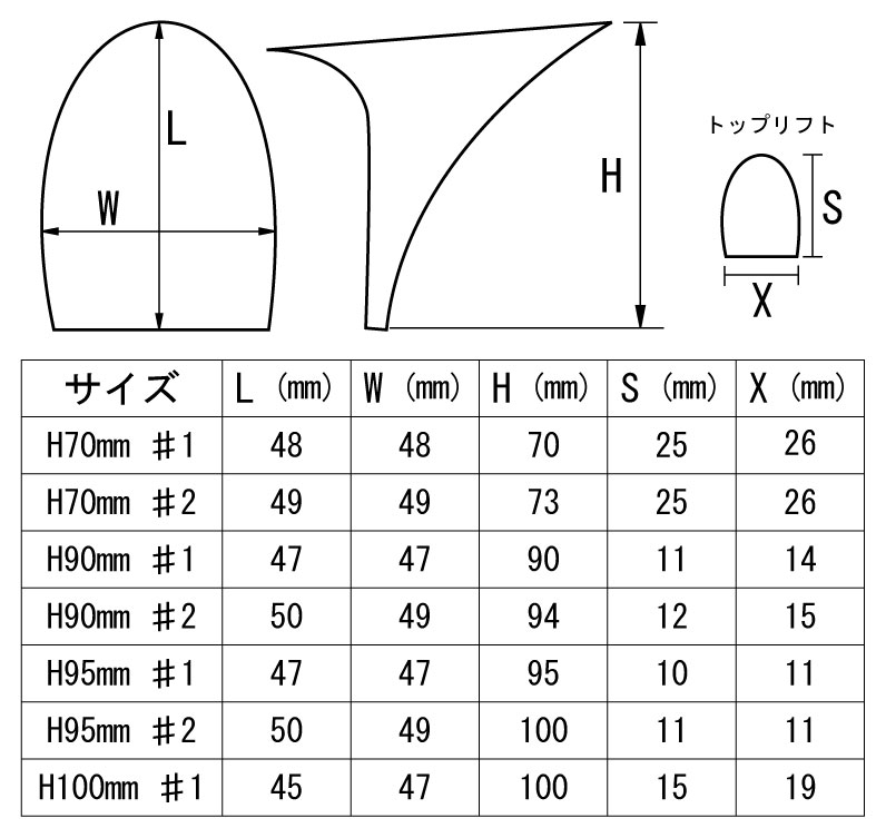 サイズ表